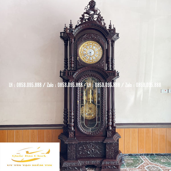 Đồng Hồ Cây Gỗ Gụ Cổ Điển